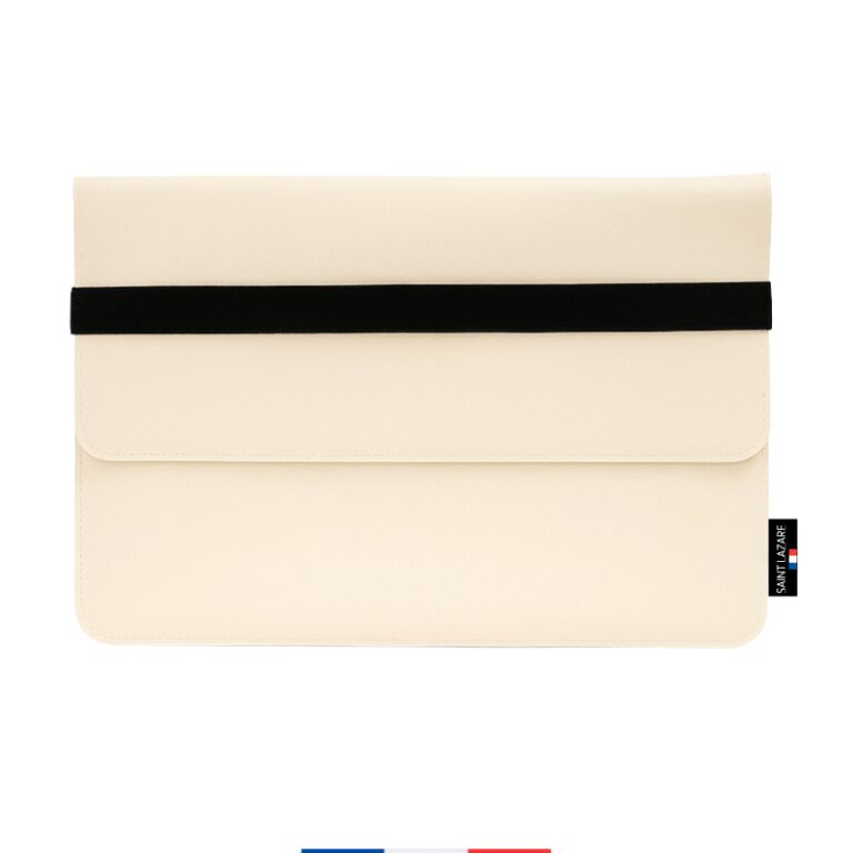 Saint-Lazare - Pochette ordinateur cuir recyclé - personnalisable
