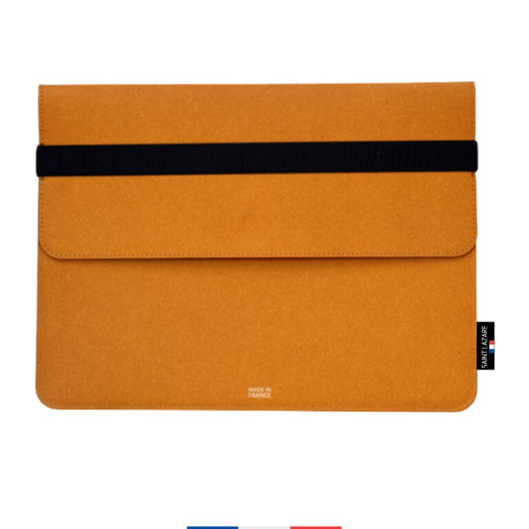 Saint-Lazare - Pochette ordinateur cuir recyclé - personnalisable