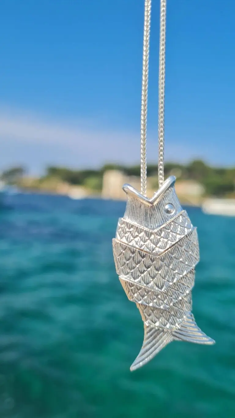 NEIJE - Collier Poisson Gefilte (Argent)