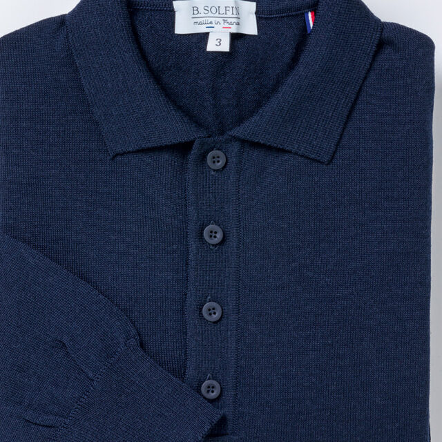 Maison Solfin - Polo en laine Made in France| B.Solfin