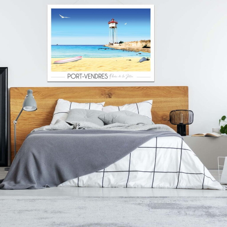 Foliove - Affiche de Port Vendres - Phare de la jetée