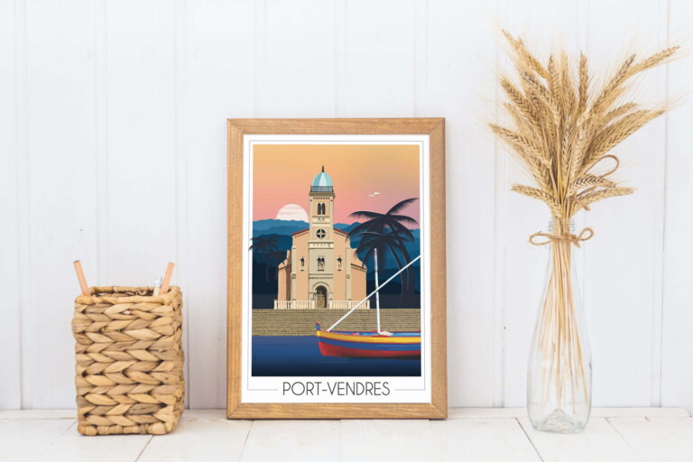 Foliove - Affiche Port Vendres - Église