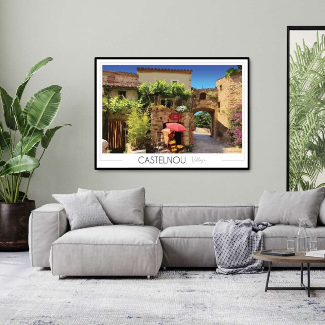 Foliove - Affiche Castelnou village