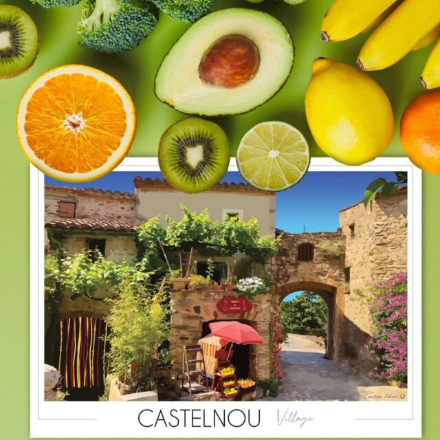 Foliove - Affiche Castelnou village