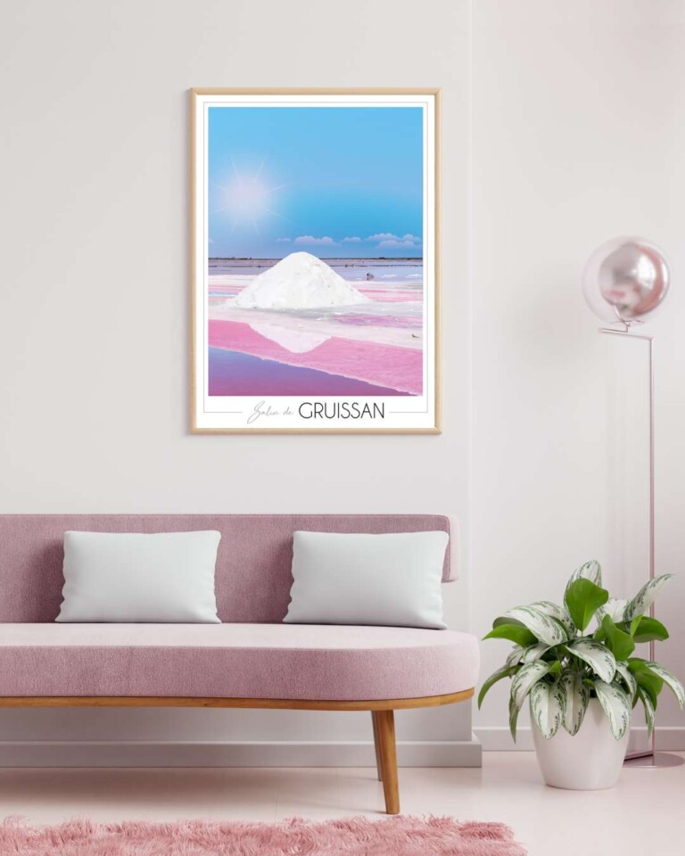 Foliove - Affiche Salin de Gruissan - Camelle