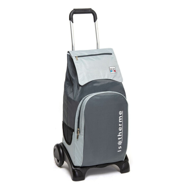 Mon Chariot de Courses - Chariot de courses MP 400 - Sac 55L isotherme - Gris