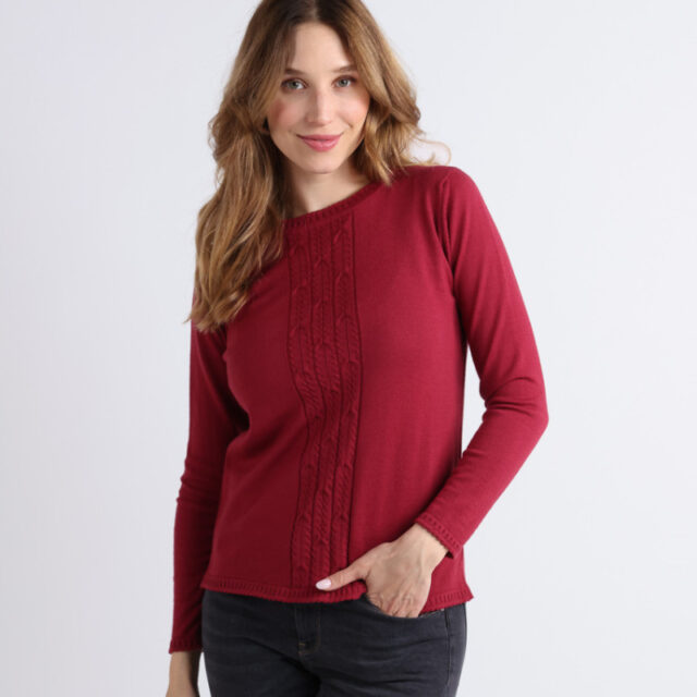 Maison Solfin - Pull en laine torsades Made in France| B.Solfin