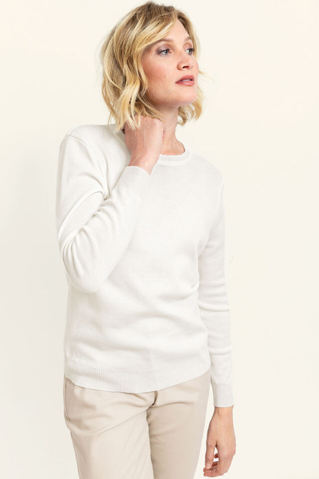 Maison Solfin - Pull en laine col rond Made in France| B.Solfin