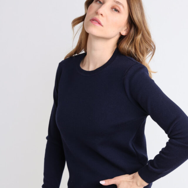Maison Solfin - Pull en laine col rond Made in France| B.Solfin