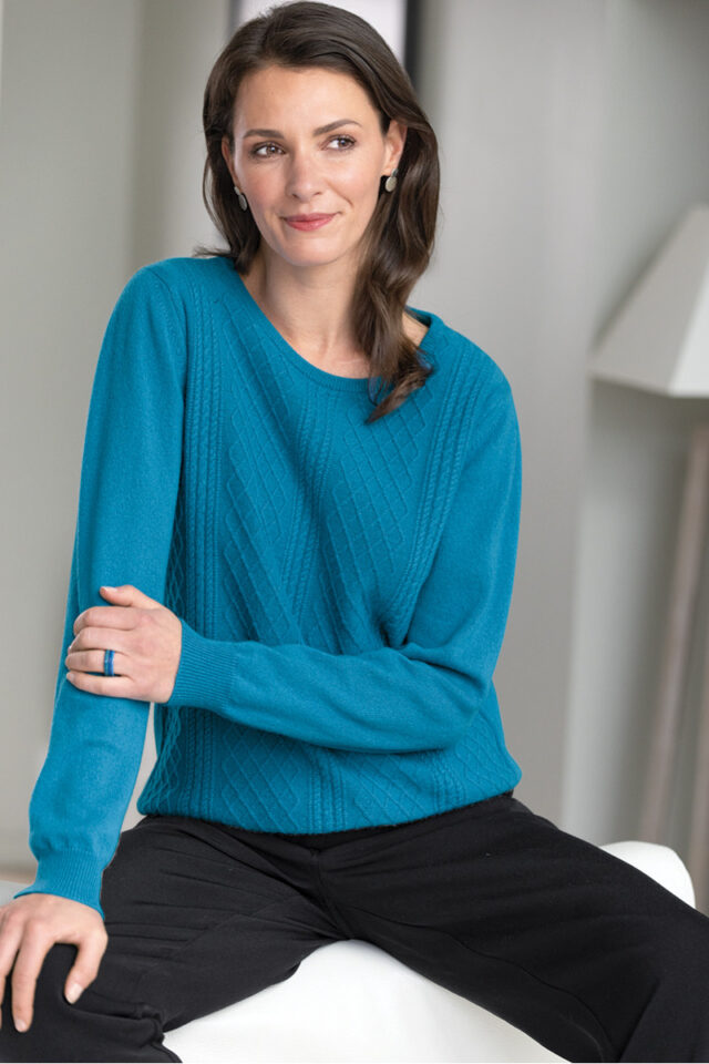 Maison Solfin - Pull ras du cou laine Made in France| B.Solfin