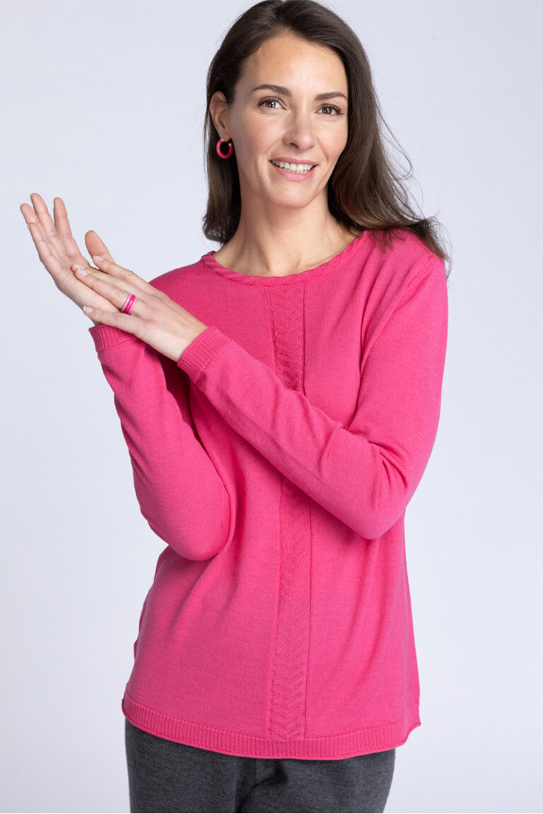 Maison Solfin - Pull laine maille chevron Made in France| B.Solfin