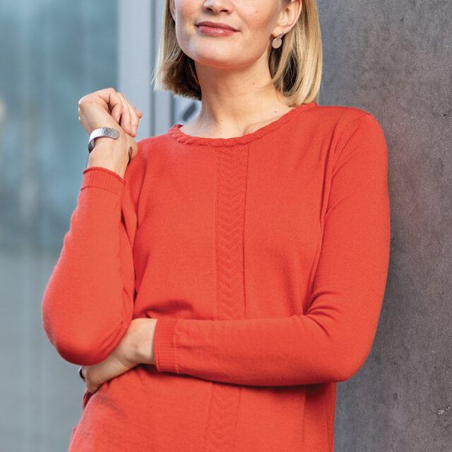 Maison Solfin - Pull laine maille chevron Made in France| B.Solfin