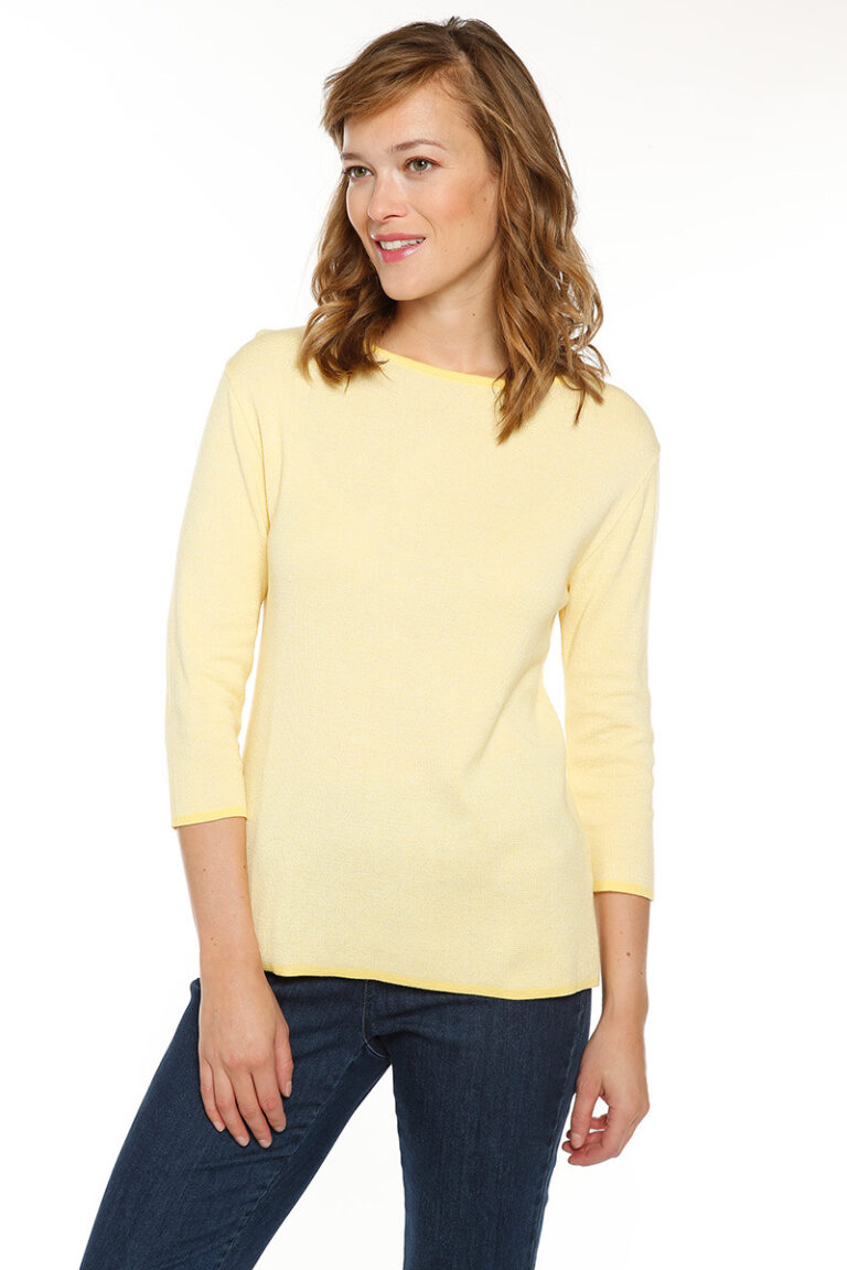Maison Solfin - Pull col rond en coton Made in France| B.Solfin