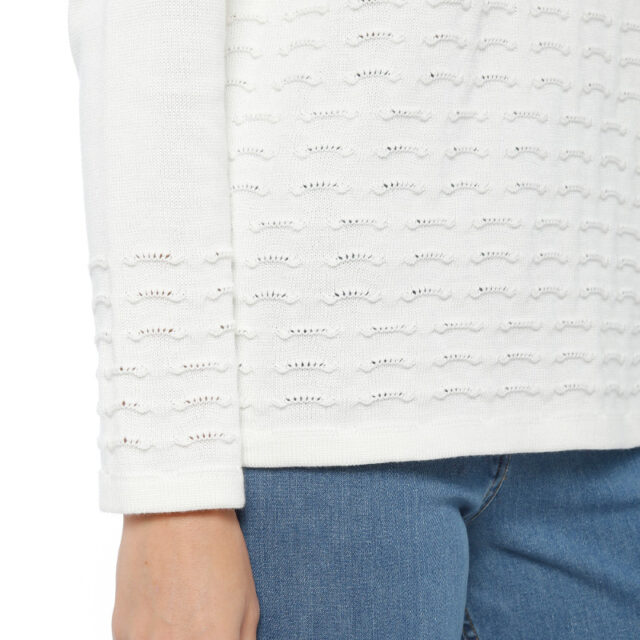 Maison Solfin - Pull femme maille fantaisie coton Made in France| B.Solfin