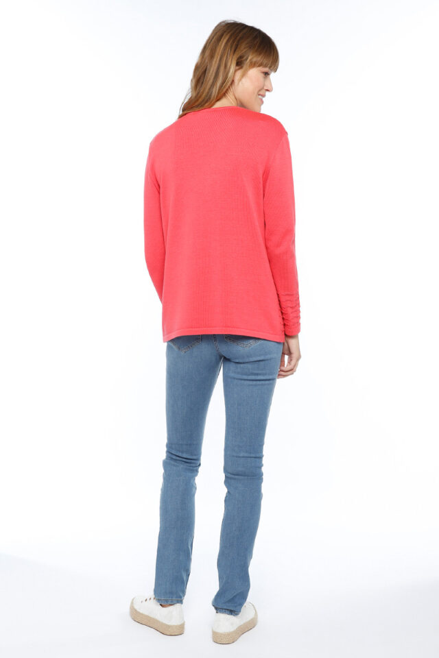 Maison Solfin - Pull femme maille fantaisie coton Made in France| B.Solfin