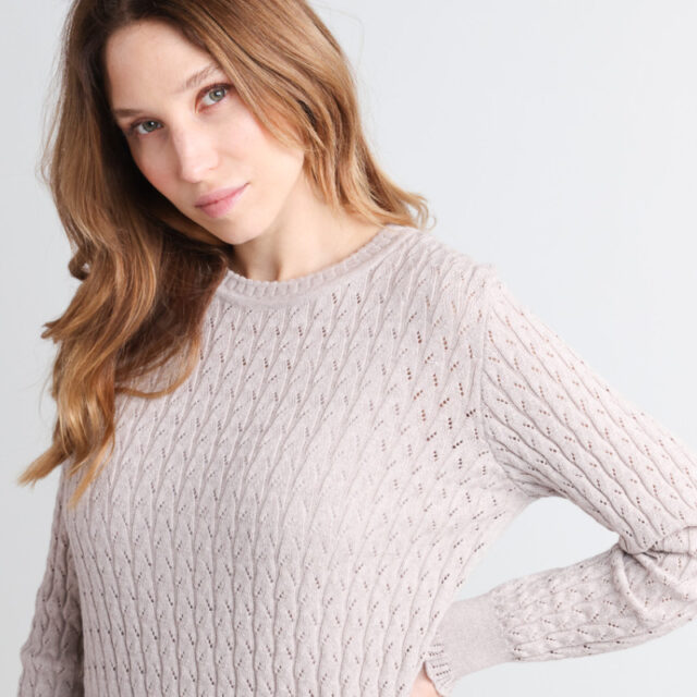 Maison Solfin - Pull maille fantaisie Made in France| B.Solfin