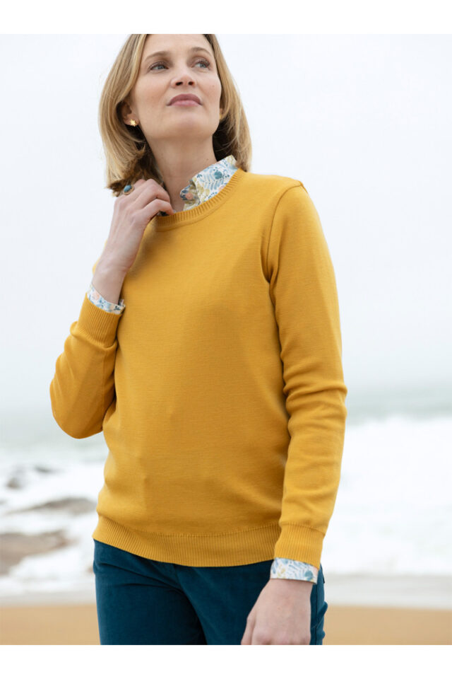 Maison Solfin - Pull en laine col rond Made in France| B.Solfin