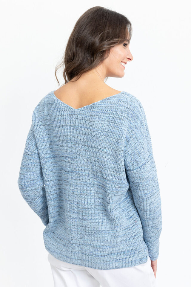 Maison Solfin - Pull décoleté dans le dos Made in France| B.Solfin