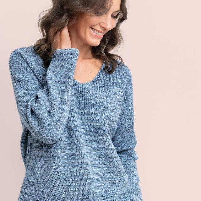 Maison Solfin - Pull décoleté dans le dos Made in France| B.Solfin