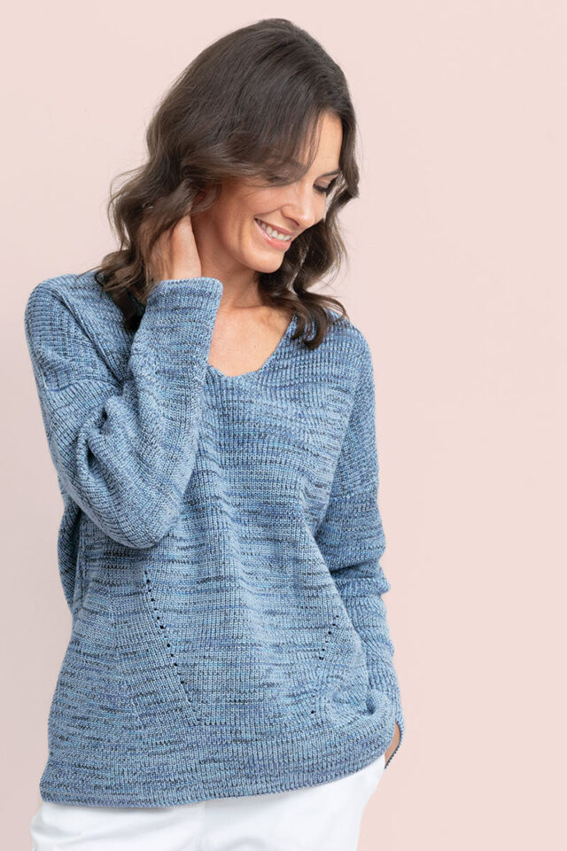 Maison Solfin - Pull décoleté dans le dos Made in France| B.Solfin