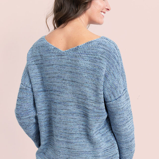 Maison Solfin - Pull décoleté dans le dos Made in France| B.Solfin