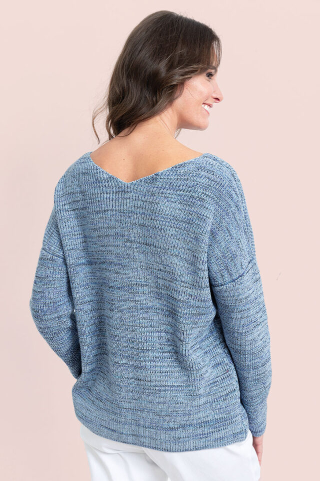 Maison Solfin - Pull décoleté dans le dos Made in France| B.Solfin