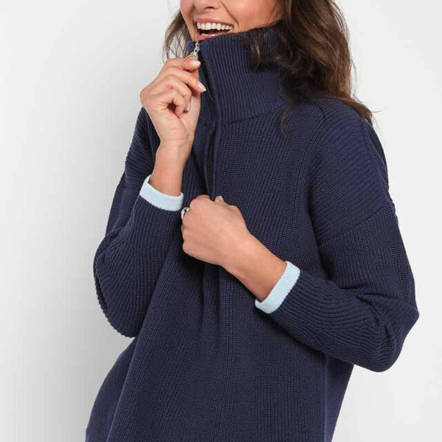 Maison Solfin - Pull col camionneur coton Made in France| B.Solfin