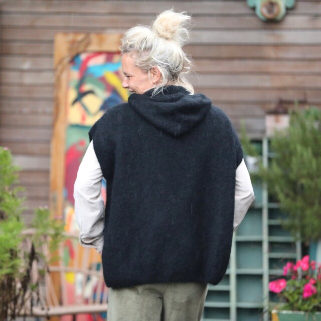 Quintessence - Pull capuche Calypso - Noir