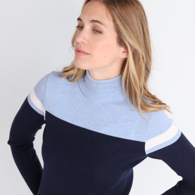 Maison Solfin - Pull chaussette col roulé Made in France| B.Solfin