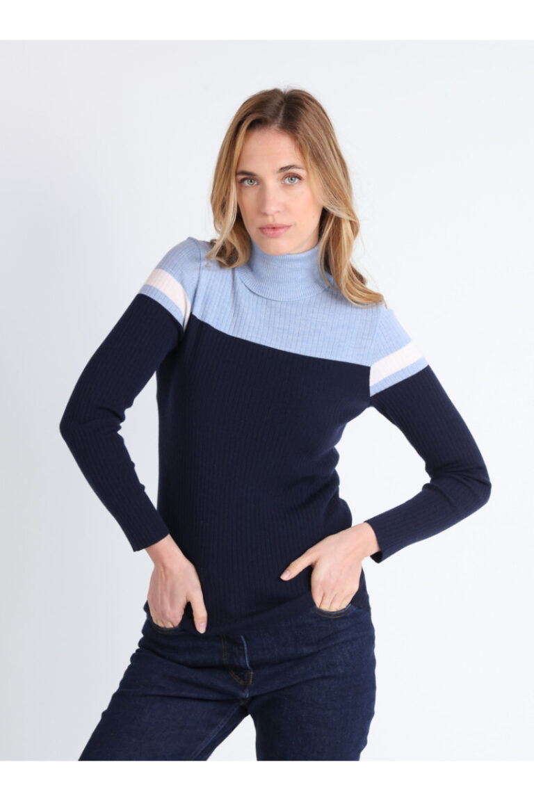 Maison Solfin - Pull chaussette col roulé Made in France| B.Solfin