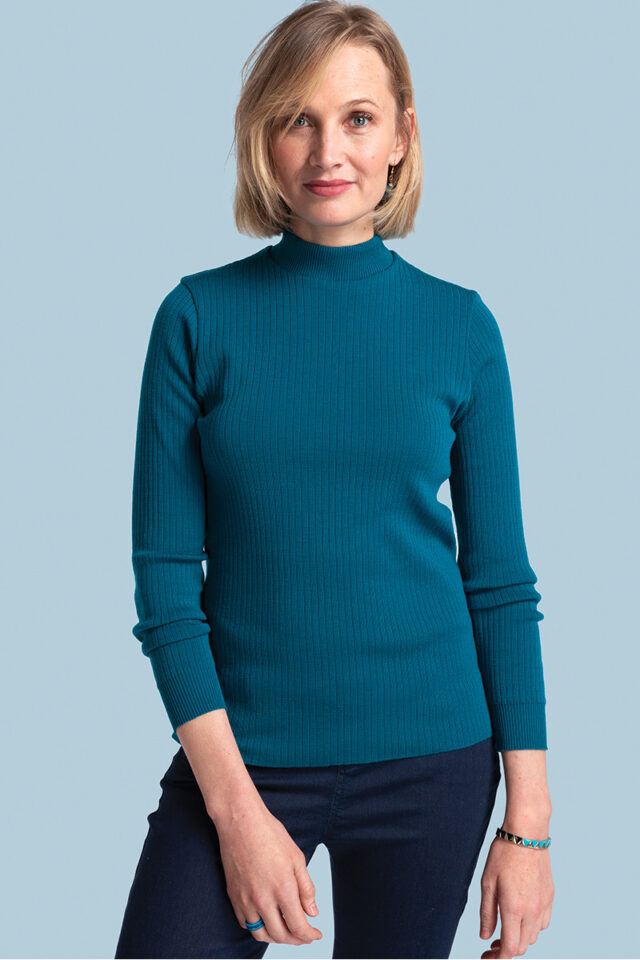 Maison Solfin - Pull col cheminee femme Made in France| B.Solfin