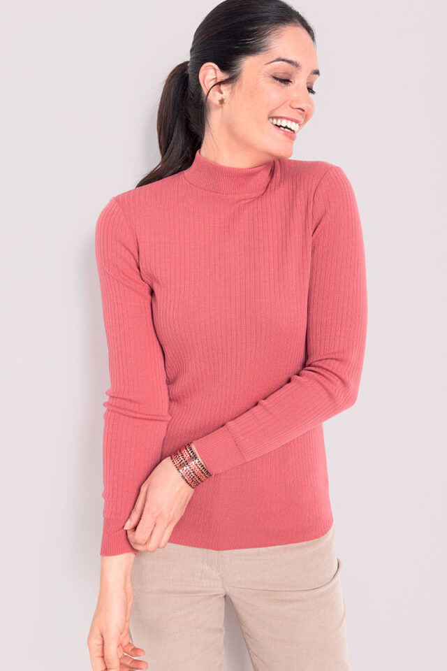 Maison Solfin - Pull col cheminee femme Made in France| B.Solfin