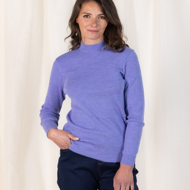 Maison Solfin - Pull col cheminee femme Made in France| B.Solfin