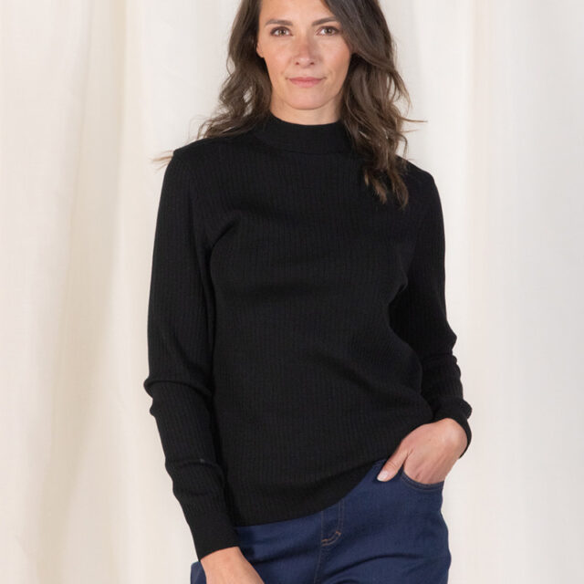 Maison Solfin - Pull col cheminee femme Made in France| B.Solfin
