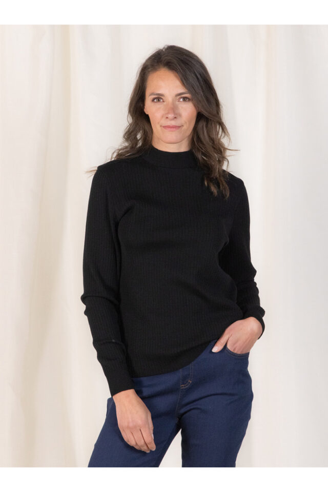 Maison Solfin - Pull col cheminee femme Made in France| B.Solfin