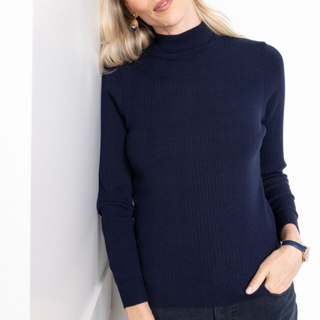 Maison Solfin - Pull col cheminee femme Made in France| B.Solfin