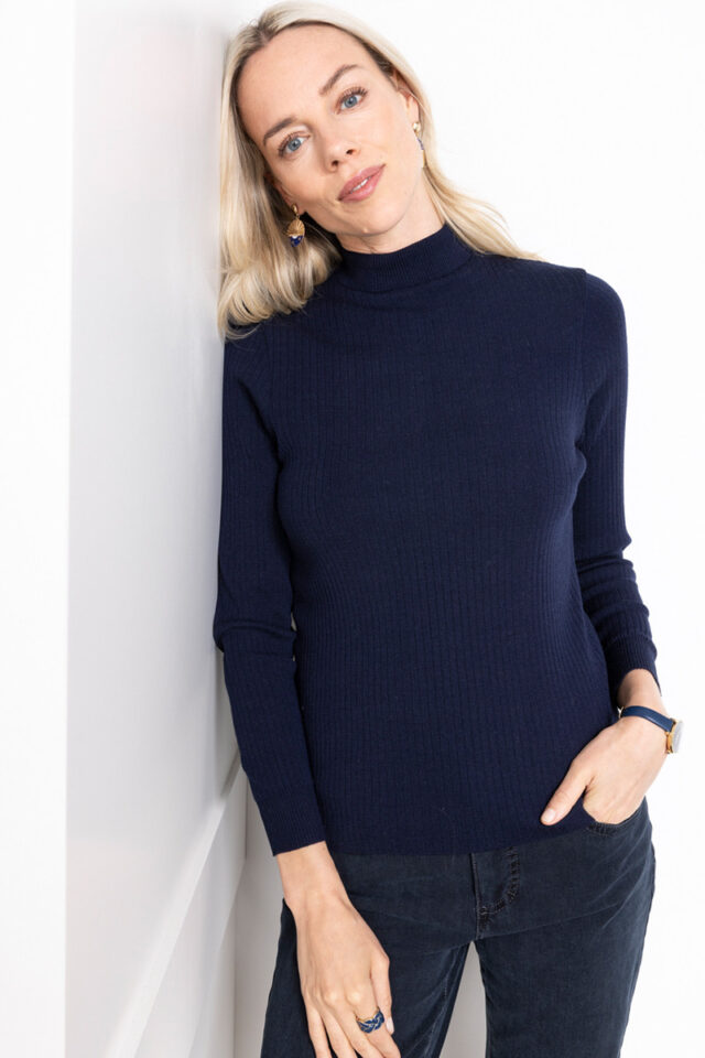 Maison Solfin - Pull col cheminee femme Made in France| B.Solfin