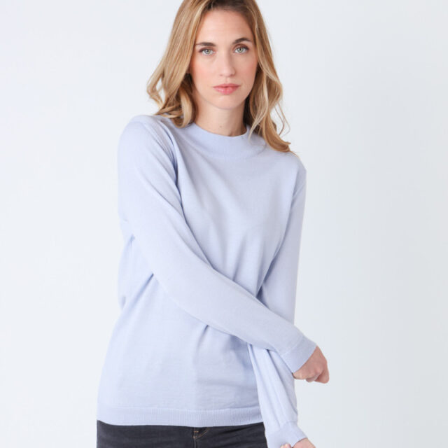 Maison Solfin - Pull col cheminée en laine Made in France| B.Solfin