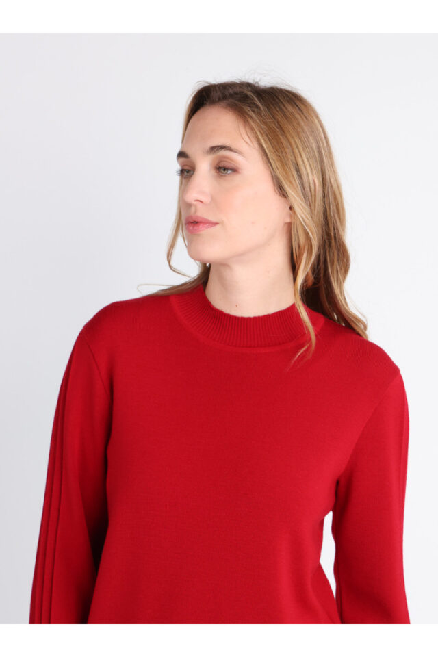 Maison Solfin - Pull en laine manches fantaisies Made in France| B.Solfin