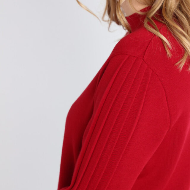 Maison Solfin - Pull en laine manches fantaisies Made in France| B.Solfin