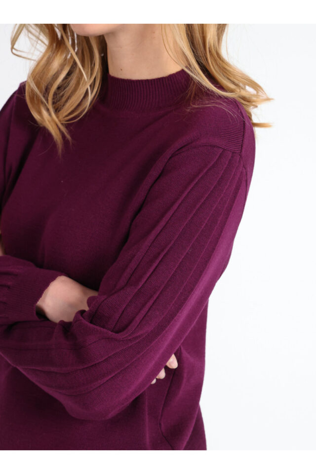 Maison Solfin - Pull en laine manches fantaisies Made in France| B.Solfin