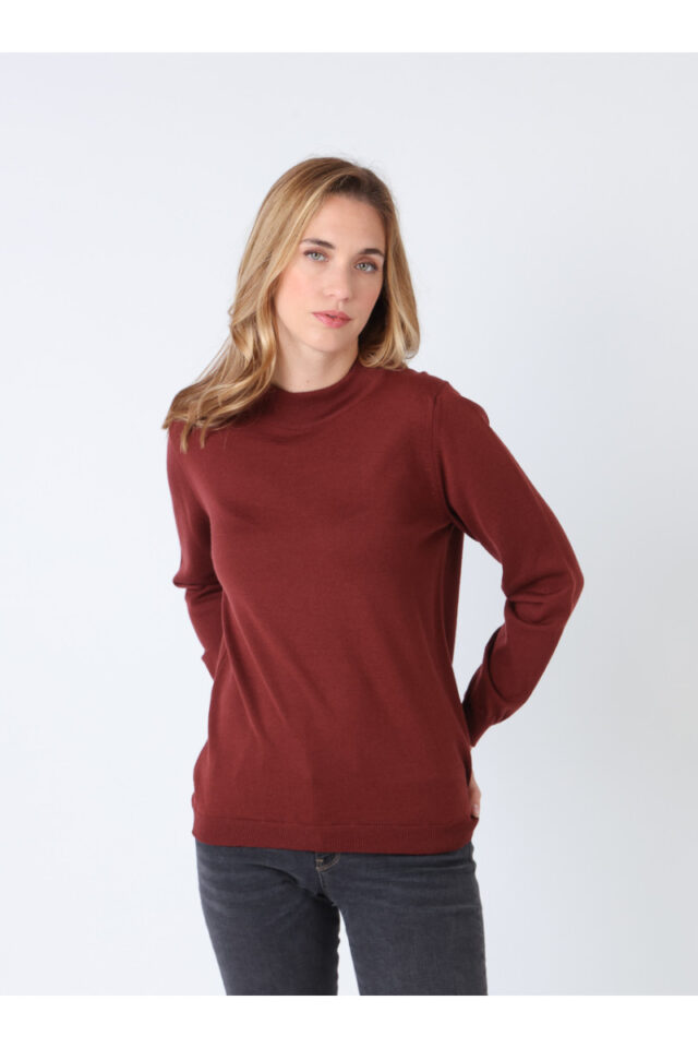 Maison Solfin - Pull col cheminée en laine Made in France| B.Solfin