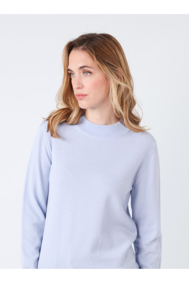 Maison Solfin - Pull col cheminée en laine Made in France| B.Solfin