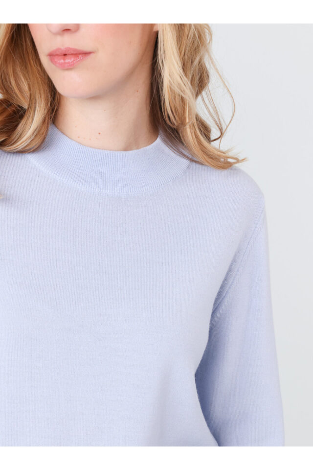 Maison Solfin - Pull col cheminée en laine Made in France| B.Solfin