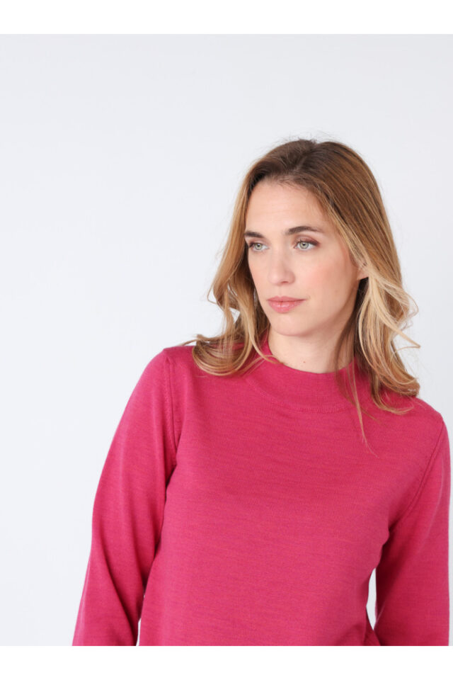 Maison Solfin - Pull col cheminée en laine Made in France| B.Solfin