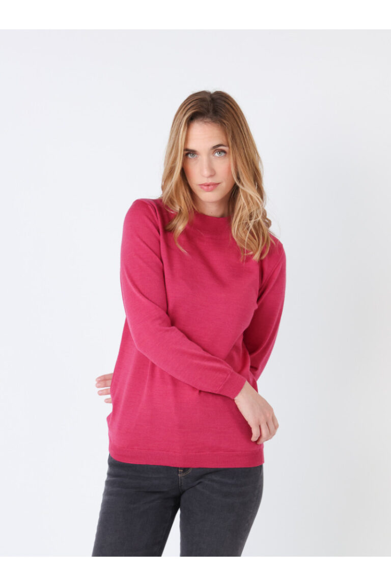 Maison Solfin - Pull col cheminée en laine Made in France| B.Solfin