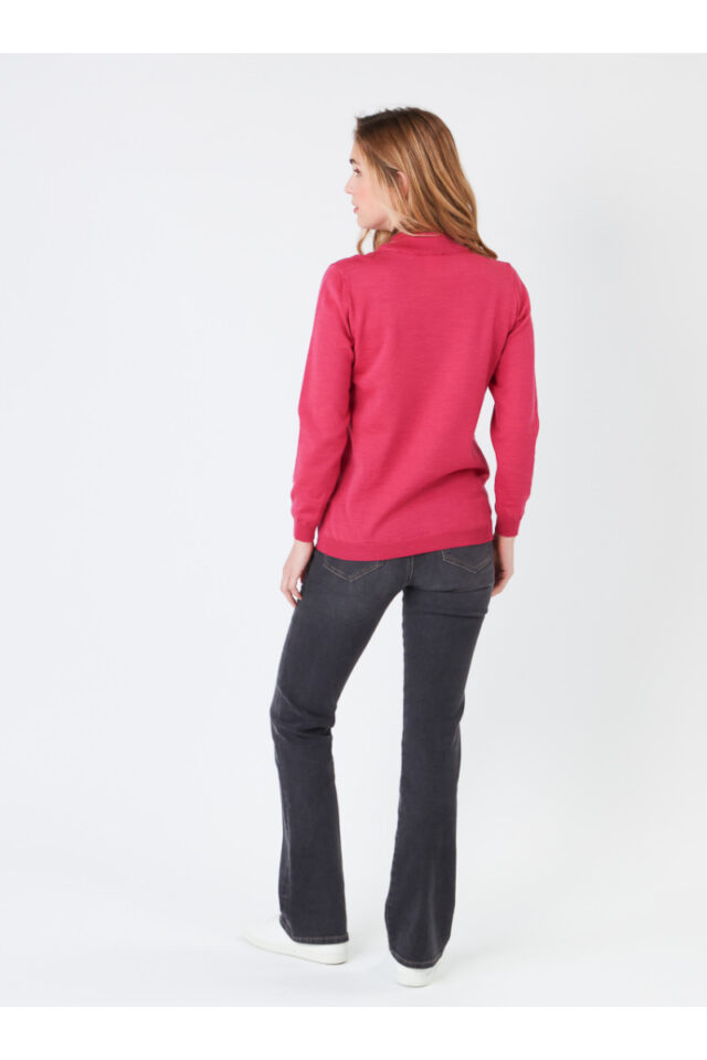 Maison Solfin - Pull col cheminée en laine Made in France| B.Solfin