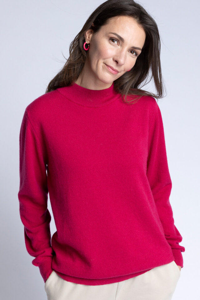 Maison Solfin - Pull col cheminee cachemire Made in France| B.Solfin