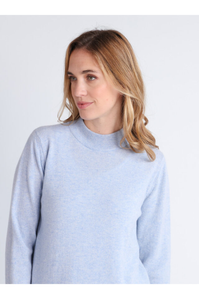Maison Solfin - Pull col cheminee cachemire Made in France| B.Solfin