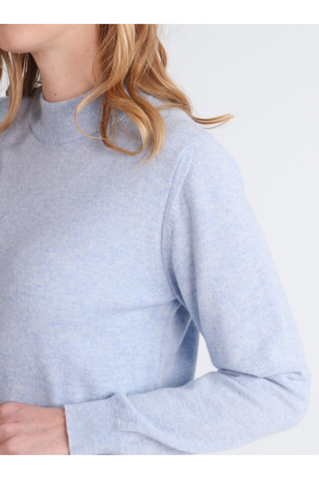 Maison Solfin - Pull col cheminee cachemire Made in France| B.Solfin